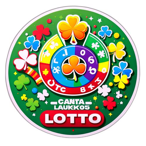 Makulay at Paano Lotto Ticket na may Confetti