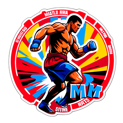 מדבקת אמנויות לחימה מעmixed martial arts