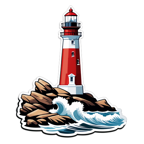 Discover Coastal Magic: The Iconic Lighthouse Sticker That Will Transform Your Style!