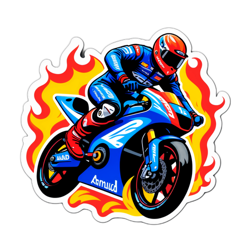 Energieke sticker van Arnaud De Lie
