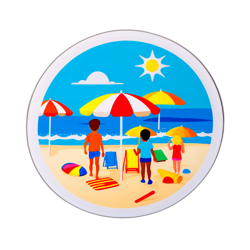 Strandszene in Lignano