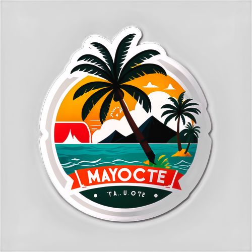 Adesivo a Tema Tropical per Mayotte