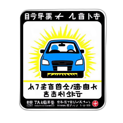 アイシン高松事故を記念するステッカー