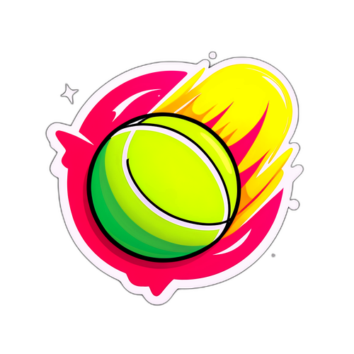Sticker ng Bolang Tennis na may Epekto ng Kidlat