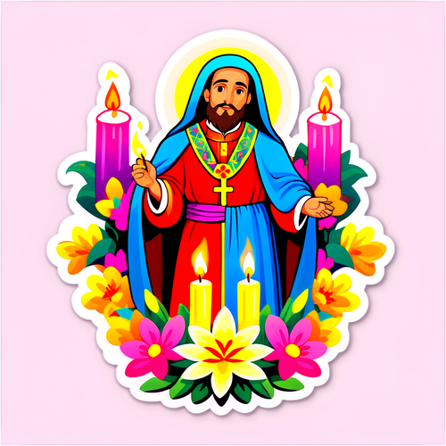 ¡Increíble Sticker de San Cayetano que Transformará Tu Celebración Religiosa!