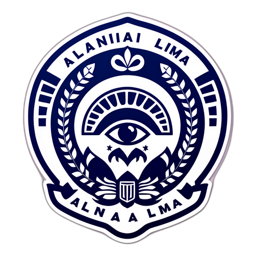 Sticker Alianza Lima dengan Simbol Budaya Peru
