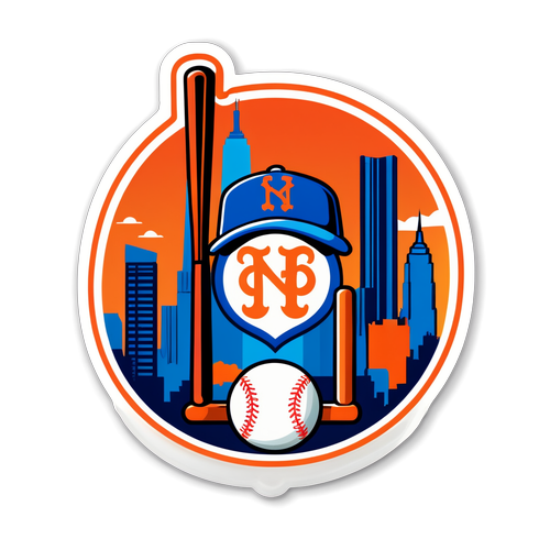 Home Run in Style! Discover the Playful New York Mets Sticker That Will Transform Your Space!