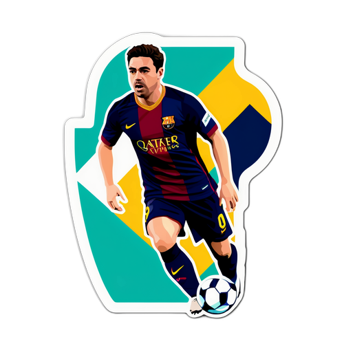Minimalist naklejka Xavi'ego Alonso