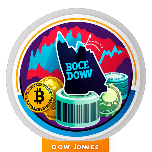 Nhãn cho Dow Jones với hình ảnh đầu tư và tài chính