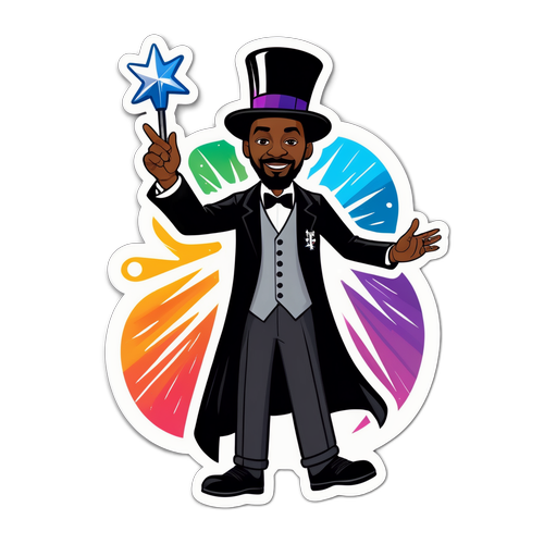 魔術師揮舞魔杖