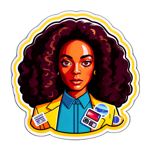 Sticker creativo sobre el caso Solange