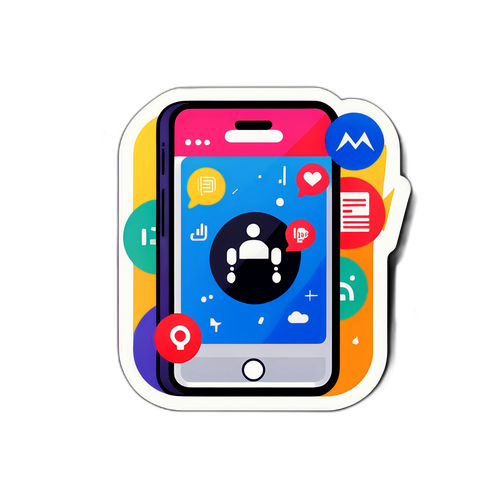 Minimalist Smartphone Nyheds Sticker