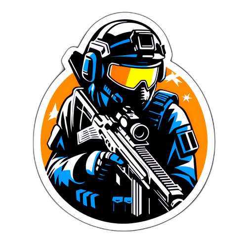 Call of Duty Tactical Soldier Sticker