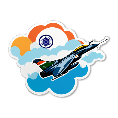 Jet Rafale yang Anggun di Atas Awan