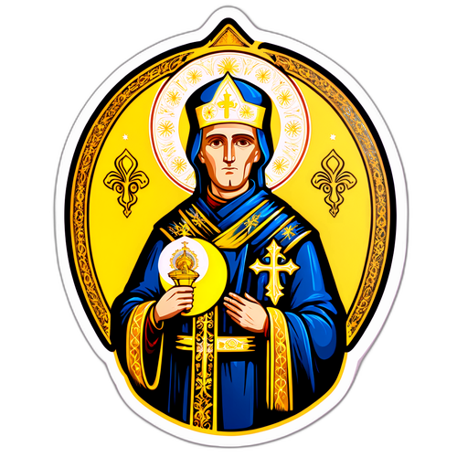 Стікери з образом святого для Почаївської Лаври