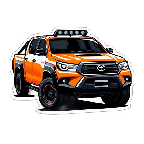 Rekaan Stiker Futuristik Toyota Hilux 2026