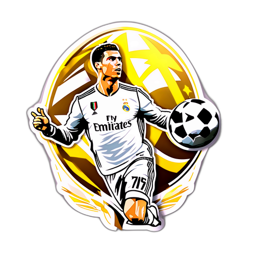 Cristiano Ronaldo İkonik Gol Kutlama Stickerı