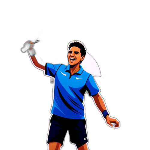 Sticker Carlos Alcaraz ăn mừng chiến thắng