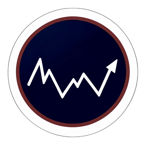 Graf Indeks Dow Jones Minimalis