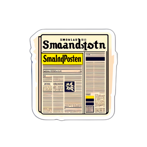 Retro Smålandsposten Klistermärke