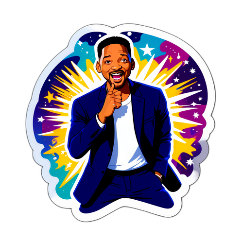 Autocollant humoristique de Will Smith