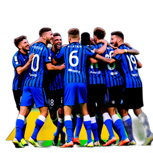 นักเตะอตาลันต้าในช่วงเวลาที่มีความสุขบนสนามฟุตบอล