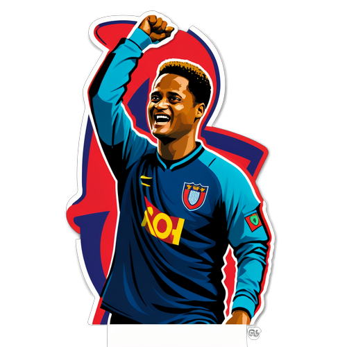 Stiker Berwarna-warni Patrick Kluivert