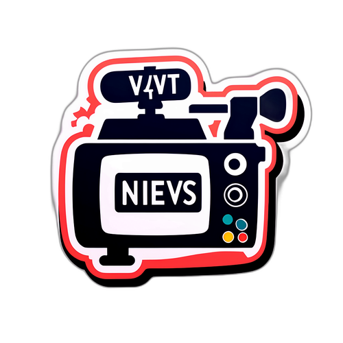 TV MidtVest Nyheds Sticker
