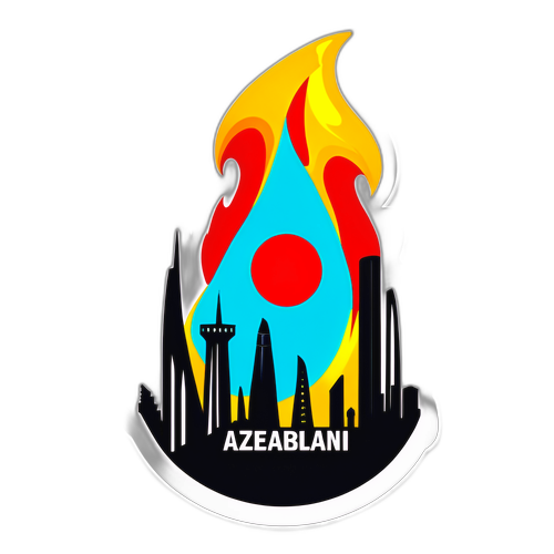 Sticker ya Nchi ya Azerbaijan