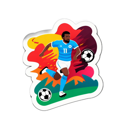 Sticker ya Flashscore na Njia ya Soka