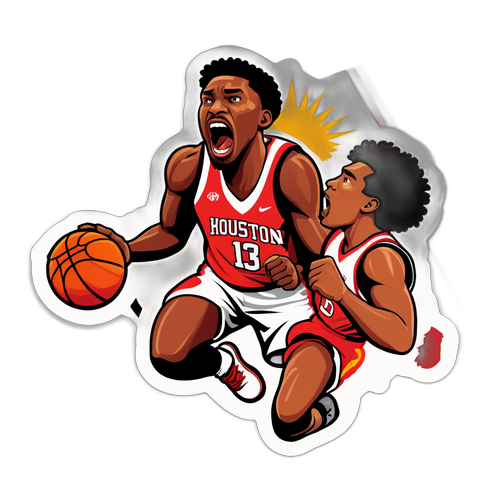 Intense Basketball Moment