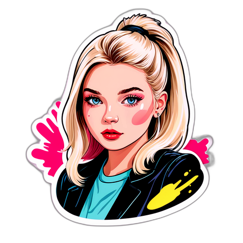 Chice Sticker mit Lottie Moss