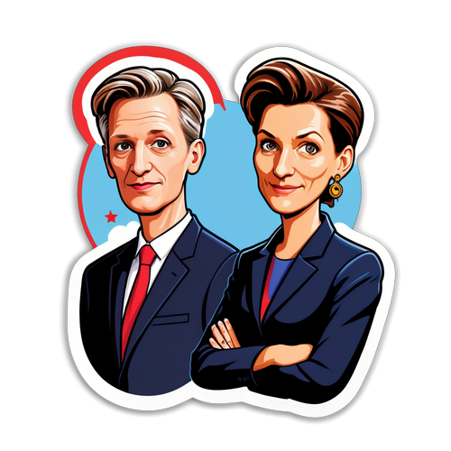 Der Kampf der Giganten: Weidel und Wagenknecht in Karikatur – Wer gewinnt das politische Duell?