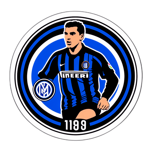 Vintage na Sticker ng Inter Milan