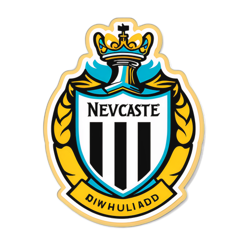 뉴캐슬 유나이티드 로고 스티커