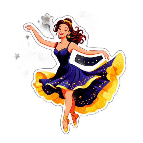 Francesca Fialdini che danza con grazia