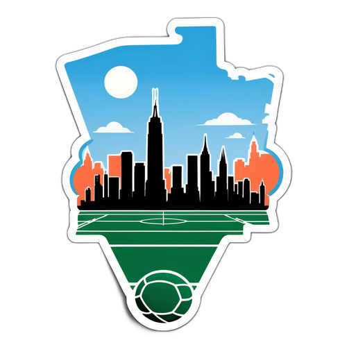 NYC Skyline Soccer Competition Sticker