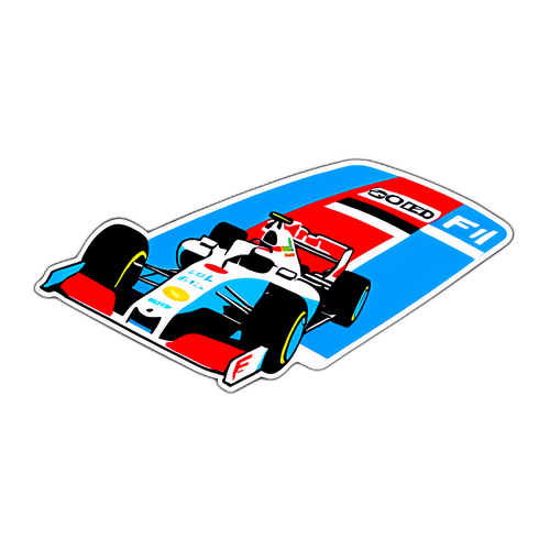 Formel 1 Bil Sticker