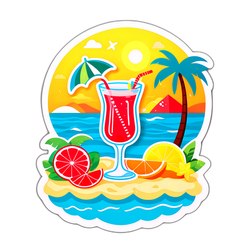 夏季清凉贴纸