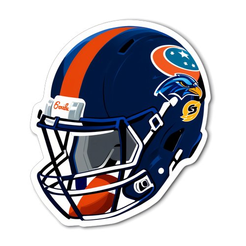 Vintage Football Helmet Sticker