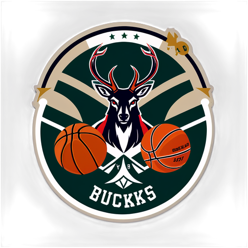 Vintage-Inspired Wizards vs Bucks Sticker