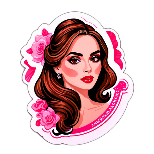 Autocolant elegant cu Anastasia Soare