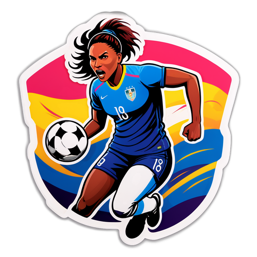 Fierce Kvinne Fotballspiller