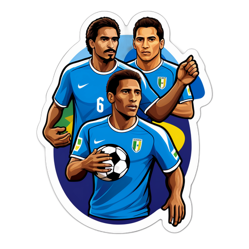 Design de uma equipe ideal de estrelas do futebol sul-americano