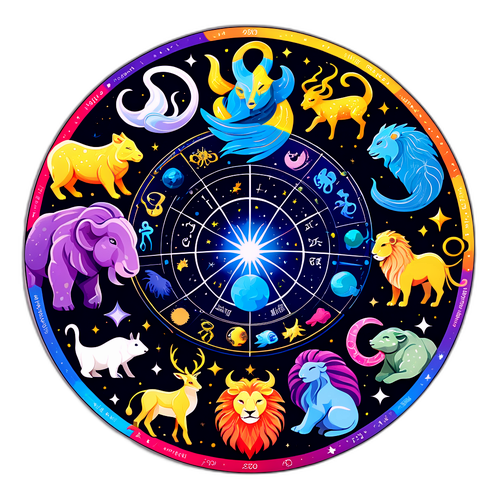 Illustrazioni Astrologiche dei 12 Segni Zodiacali