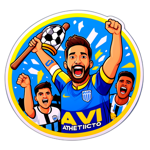 A sticker focado na cultura, 'Athletico-PR x Avaí'