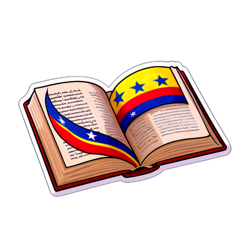 Patriotic Sticker ng mga Lyrics ng Pambansang Awit ng Venezuela
