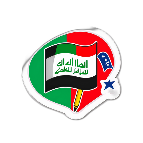 Irak Seçim Heyecanını Yansıtan Çıkartma Tasarımı