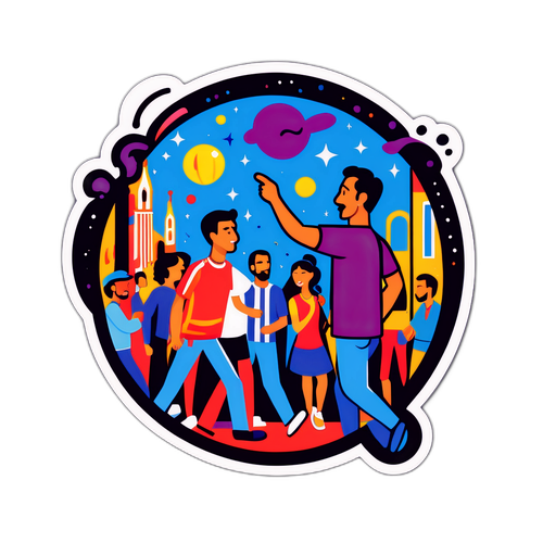 Barselona'nın Gece Hayatını Yansıtan Sticker