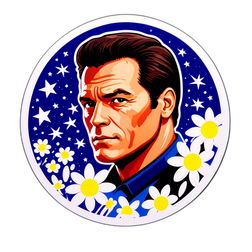 Sticker na may simbolo ng FPJ